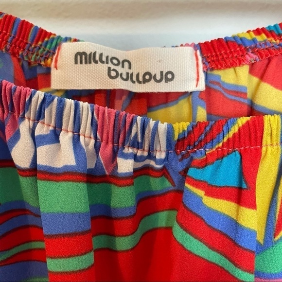 Million Bullpup Geometric Print Cover Up / Romper - Picture 6 of 10